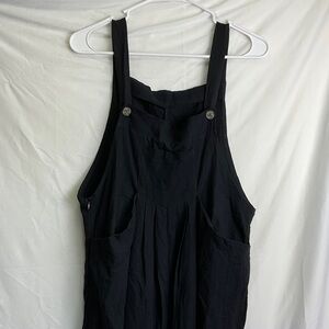 Lily Clothing Black Women's Maternity Jumpsuit with Button Accents